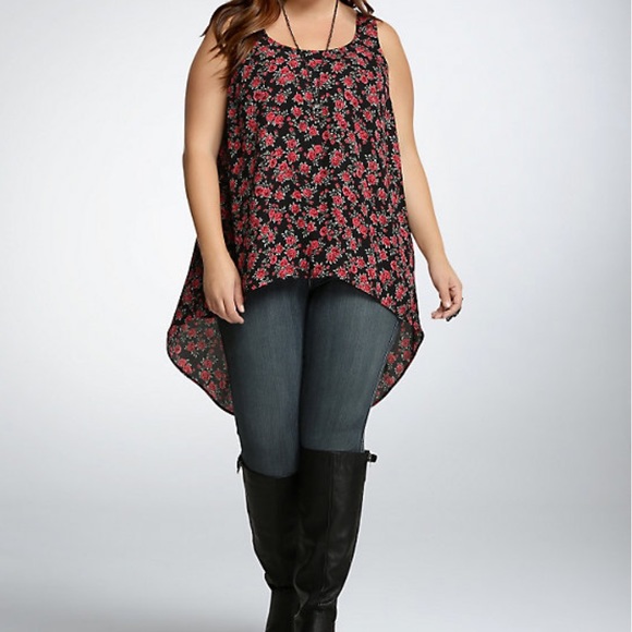 TORRID ROSE PRINT TANK TOP - Picture 3 of 5